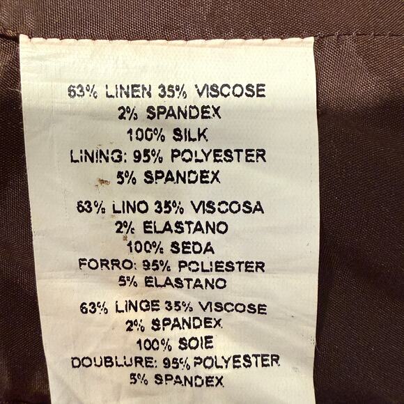 Vintage Bebe Corset Top Silk Milkmaid Chocolate Brown Y2K Coquette Cottagecore 6 - Picture 7 of 9